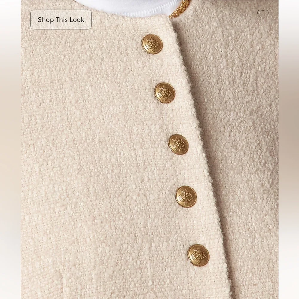 J.Crew Bridgette lady jacket in tweed in Natural - Picture 2 of 10
